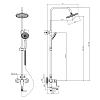 Душевая система Rossinka S35-46 с регулируемой высотой штанги Душевая система Rossinka S35-46 с регулируемой высотой штанги