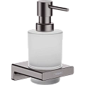 Дозатор жидкого мыла Hansgrohe AddStoris 41745340, шлифованный черный хром Дозатор жидкого мыла Hansgrohe AddStoris 41745340, шлифованный черный хром