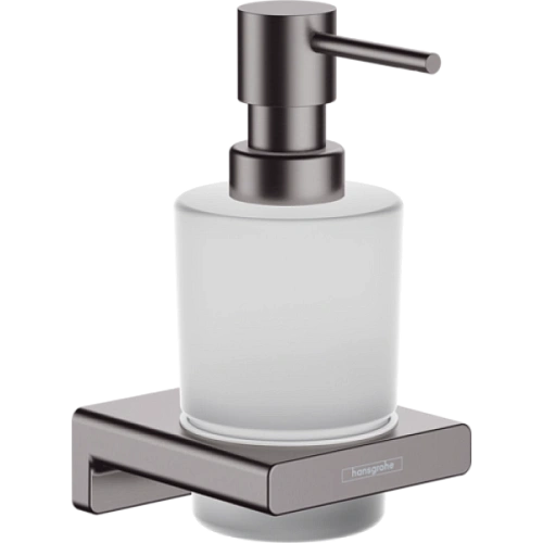 Дозатор жидкого мыла Hansgrohe AddStoris 41745340, шлифованный черный хром Дозатор жидкого мыла Hansgrohe AddStoris 41745340, шлифованный черный хром