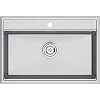 Кухонная мойка Paulmark STEPIA 80 PM117551-GRM , серый металлик, 750х510 Кухонная мойка Paulmark STEPIA 80 PM117551-GRM , серый металлик, 750х510