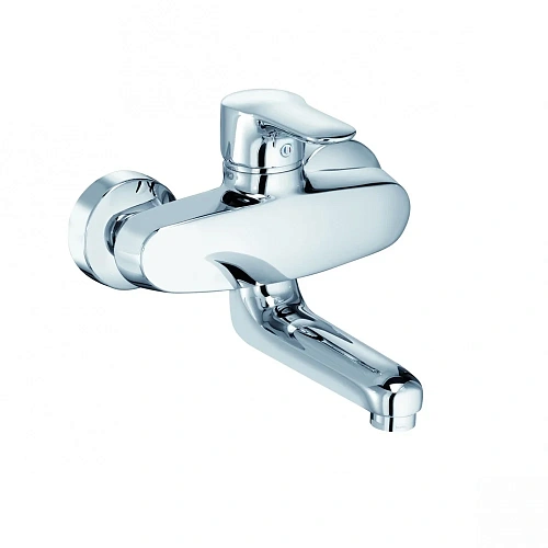 Смеситель для кухни Kludi Objekta 328810575 настенный, длина излива 11.5 см Смеситель для кухни Kludi Objekta 328810575 настенный, длина излива 11.5 см