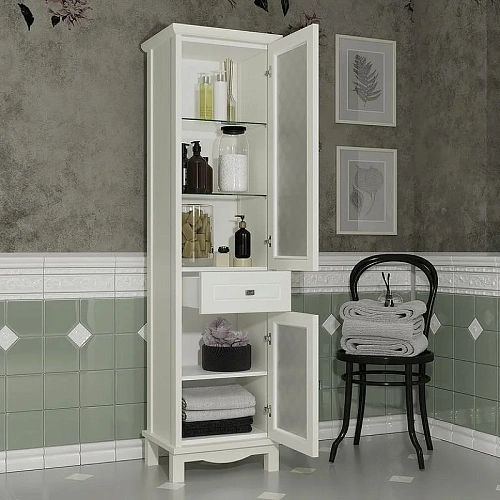 Шкаф-пенал Opadiris Омега, слоновая кость, правый, 2 вар. 00-00001617 Шкаф-пенал Opadiris Омега, слоновая кость, правый, 2 вар. 00-00001617