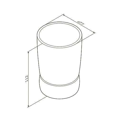 Стакан AM.PM Sensation A3031300 стеклянный, хром Стакан AM.PM Sensation A3031300 стеклянный, хром