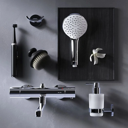 Смеситель для ванны AM.PM X-Joy F85A50900 с термостатом, хром Смеситель для ванны AM.PM X-Joy F85A50900 с термостатом, хром