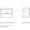 Тумба под раковину BelBagno KRAFT 39-700/390-2C-SO-RT Rovere Tabacco подвесная 700x390 Тумба под раковину BelBagno KRAFT 39-700/390-2C-SO-RT Rovere Tabacco подвесная 700x390