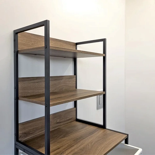 Стеллаж Comforty 00-00011201 дуб темно-коричневый Стеллаж Comforty 00-00011201 дуб темно-коричневый