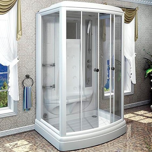 Душевая кабина Radomir Диана 108х140 1-05-1-0-0-0660 поддон с каркасом и сифоном, стекло прозрачное, функция Пар, FM-приемник, освещение, вентиляция, профиль белый Душевая кабина Radomir Диана 108х140 1-05-1-0-0-0660 поддон с каркасом и сифоном, стекло прозрачное, функция Пар, FM-приемник, освещение, вентиляция, профиль белый