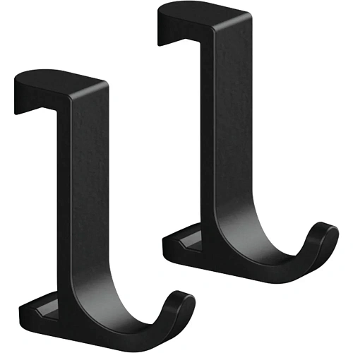 Крючок Hansgrohe WallStoris узкий, для крепления на штангу 27929670, матовый черный Крючок Hansgrohe WallStoris узкий, для крепления на штангу 27929670, матовый черный