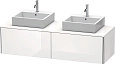 Тумба под раковину Duravit XSquare XS4907B2222 160 см белая глянцевый Тумба под раковину Duravit XSquare XS4907B2222 160 см белая глянцевый