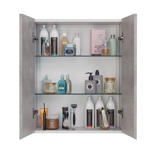 Шкаф Lemark COMBI 60 см подвесной, бетон/белый LM03C60SH-Beton Шкаф Lemark COMBI 60 см подвесной, бетон/белый LM03C60SH-Beton