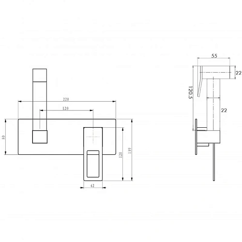 Гигиенический душ Boheme Q 147-BB BlackBlack Гигиенический душ Boheme Q 147-BB BlackBlack