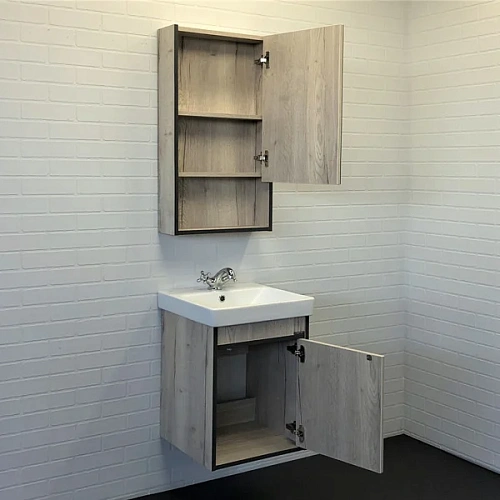 Тумба с раковиной Comforty Вена-45 00-00006653 дуб дымчатый раковина Адриана 45 Тумба с раковиной Comforty Вена-45 00-00006653 дуб дымчатый раковина Адриана 45