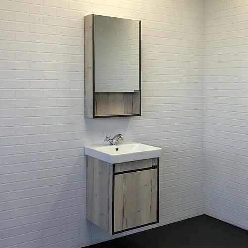 Тумба с раковиной Comforty Вена-45 00-00006653 дуб дымчатый раковина Адриана 45 Тумба с раковиной Comforty Вена-45 00-00006653 дуб дымчатый раковина Адриана 45