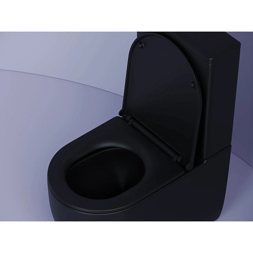 Унитаз напольный Ceramica Nova Metropol CN4001TMB смыв торнадо черный матовый Унитаз напольный Ceramica Nova Metropol CN4001TMB смыв торнадо черный матовый