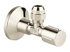 Вентиль угловой GROHE 1/2 дюймаx3/8 дюйма, 1 шт, никель, глянец (22037BE0)