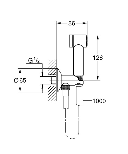 Гигиенический душ GROHE Sena, хром (26329000) Гигиенический душ GROHE Sena, хром (26329000)
