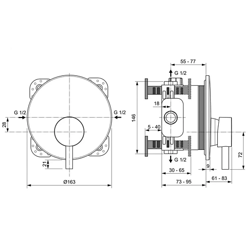 Смеситель для душа Ideal Standard CERALINE A7388AA Смеситель для душа Ideal Standard CERALINE A7388AA