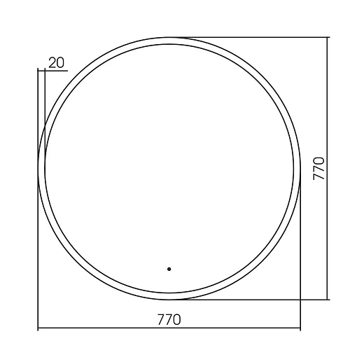 Зеркало ABBER Mond AG6204SCG-0.77 с подсветкой, бесконтактный выключатель, диммер, золото Зеркало ABBER Mond AG6204SCG-0.77 с подсветкой, бесконтактный выключатель, диммер, золото