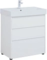 Тумба под раковину Aquanet Nova Lite 75 белый глянец (3 ящика) 00302472 Тумба под раковину Aquanet Nova Lite 75 белый глянец (3 ящика) 00302472