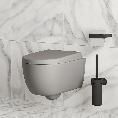 Унитаз подвесной Abner 103T20301R (545x360x330) матовый серый безободковый с толстой крышкой 103T20301R-102T20301 Унитаз подвесной Abner 103T20301R (545x360x330) матовый серый безободковый с толстой крышкой 103T20301R-102T20301