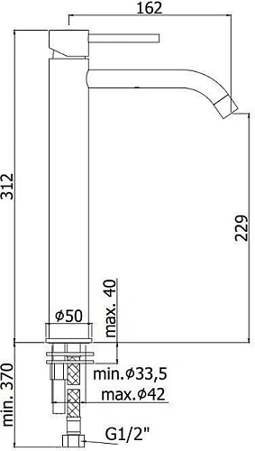 Смеситель для раковины Paffoni Light LIG081ROSE Смеситель для раковины Paffoni Light LIG081ROSE