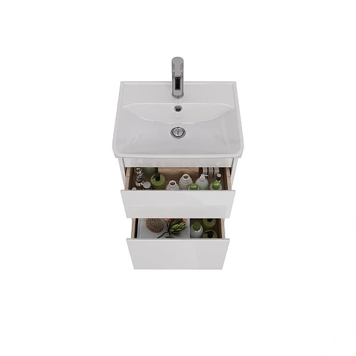 Тумба под раковину Lemark COMBI 50 см подвесная/напольная, белый LM03C50T Тумба под раковину Lemark COMBI 50 см подвесная/напольная, белый LM03C50T