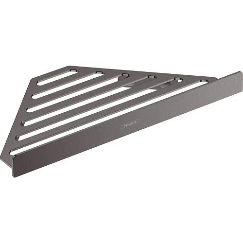 Полка Hansgrohe AddStoris 41741340, шлифованный черный хром Полка Hansgrohe AddStoris 41741340, шлифованный черный хром