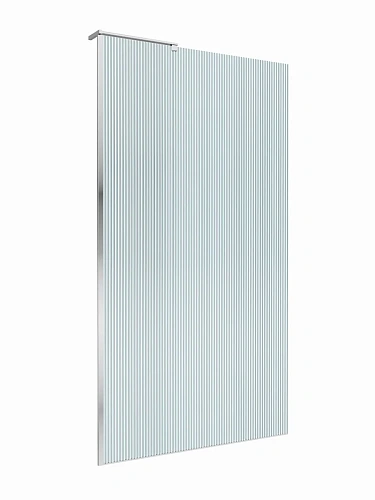 Душевая перегородка BelBagno UNO-L-1-TB-100-FL-Cr 100 см, профиль хром, стекло рифленая Душевая перегородка BelBagno UNO-L-1-TB-100-FL-Cr 100 см, профиль хром, стекло рифленая