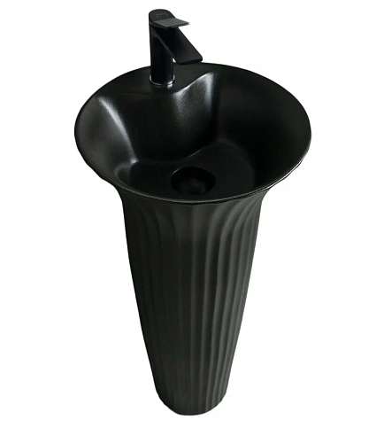 Раковина Gid Nb132bg 81114 напольная под черная графит 41x41x84 Раковина Gid Nb132bg 81114 напольная под черная графит 41x41x84