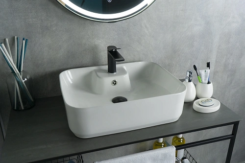 Раковина Gid N9445 51155 накладная белая 52x41.5x15 Раковина Gid N9445 51155 накладная белая 52x41.5x15