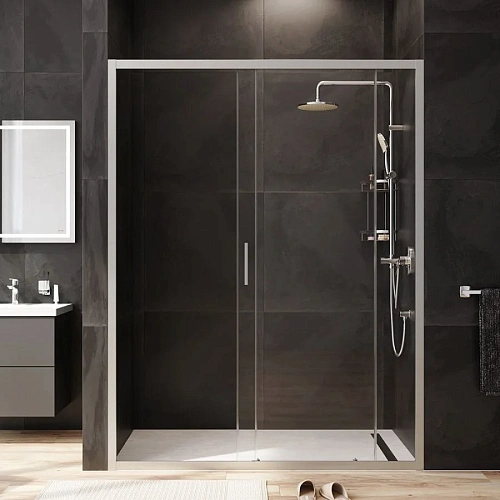 Душевая дверь AM.PM Gem W90G-150-1-195MT 150х195, стекло прозрачное, профиль хром матовый Душевая дверь AM.PM Gem W90G-150-1-195MT 150х195, стекло прозрачное, профиль хром матовый