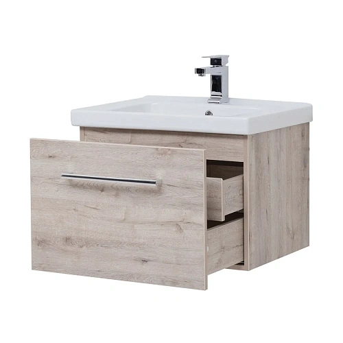 Тумба под раковину DREJA BIG INN, 65 см, подвесная, 1 ящик + выдвижной внутренний ящик, дуб кантри 7 77.0202D Тумба под раковину DREJA BIG INN, 65 см, подвесная, 1 ящик + выдвижной внутренний ящик, дуб кантри 7 77.0202D