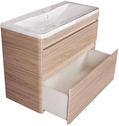 Тумба под раковину Style Line Атлантика 100, Люкс ясень перламутр, PLUS ЛС-00000686 Тумба под раковину Style Line Атлантика 100, Люкс ясень перламутр, PLUS ЛС-00000686