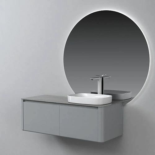 Тумба с раковиной Black&White U915.1200R Blum металлический ящик, керамогранит / раковина (1200x545x 9151200R Тумба с раковиной Black&White U915.1200R Blum металлический ящик, керамогранит / раковина (1200x545x 9151200R