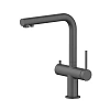 Смеситель для кухни Aquatek Европа AQ1385BGM черный хром шлифованный