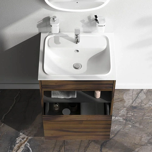 Тумба под раковину AM.PM Func M8FFUX0601OF pull-out, 60 см универсальная, дерево текстурированное Тумба под раковину AM.PM Func M8FFUX0601OF pull-out, 60 см универсальная, дерево текстурированное