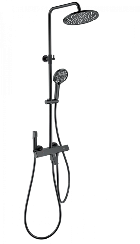 Душевая система Wonzon & Woghand с термостатом, черный матовый (WW-B3094-MB) Душевая система Wonzon & Woghand с термостатом, черный матовый (WW-B3094-MB)
