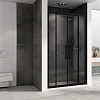 Душевая дверь ABBER Schwarzer Diamant AG33180BH 180 см универсальная, профиль черный, стекло прозрачное Душевая дверь ABBER Schwarzer Diamant AG33180BH 180 см универсальная, профиль черный, стекло прозрачное