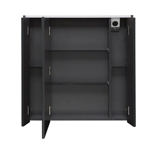 Зеркальный шкаф Roca Ronda 80 белый глянец/антрацит ZRU9302970 Зеркальный шкаф Roca Ronda 80 белый глянец/антрацит ZRU9302970