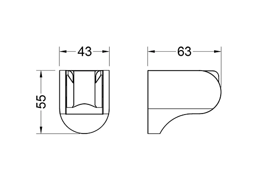 Держатель ручного душа Aquatek AQ2405MB Черный матовый Держатель ручного душа Aquatek AQ2405MB Черный матовый
