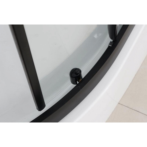 Душевая кабина Frank F409/1 Black черный профиль 90x90 139009 Душевая кабина Frank F409/1 Black черный профиль 90x90 139009
