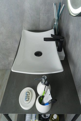 Раковина Gid N9176 51129 накладная белая 56x42x10.5 Раковина Gid N9176 51129 накладная белая 56x42x10.5