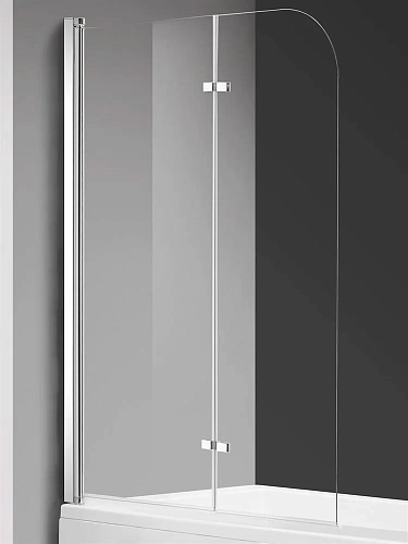 Шторка на ванну AQUAme AQM2852B 1200x1400мм стекло 6мм, цвет профиля хром, петли латунные Шторка на ванну AQUAme AQM2852B 1200x1400мм стекло 6мм, цвет профиля хром, петли латунные