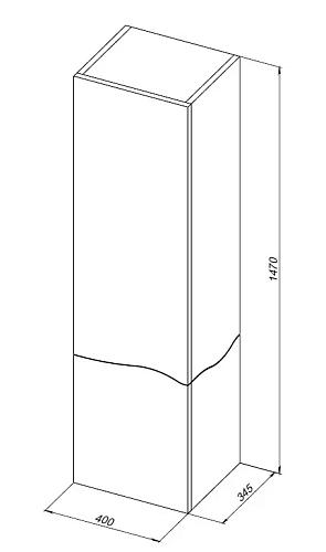 Шкаф-пенал Allen Brau Glority 40 1.35008.NW дуб антик Шкаф-пенал Allen Brau Glority 40 1.35008.NW дуб антик