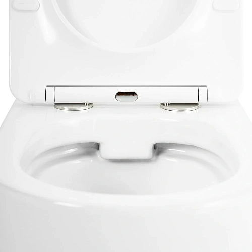 Унитаз подвесной CEZARES STYLUS CZR-513-TH-R/CZR-2316-SC безободковый с сиденьем Унитаз подвесной CEZARES STYLUS CZR-513-TH-R/CZR-2316-SC безободковый с сиденьем