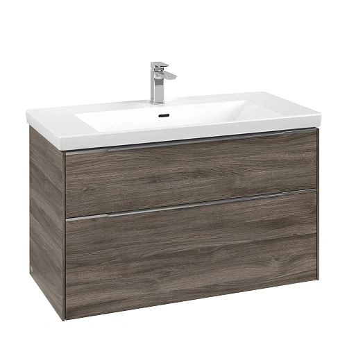 Тумба под раковину Villeroy & Boch Subway 3.0 с подсветкой Stone Oak / Stone Oak C570L0RK Тумба под раковину Villeroy & Boch Subway 3.0 с подсветкой Stone Oak / Stone Oak C570L0RK