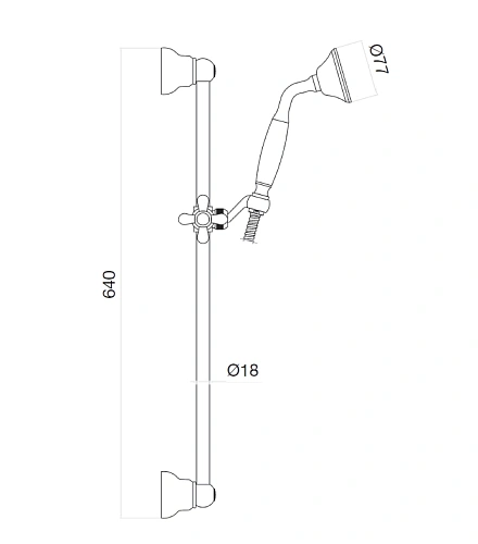Душевая система Webert Comfort AC0385065, бронза Душевая система Webert Comfort AC0385065, бронза
