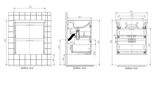 Тумба под раковину BRIZ Чикаго 60 см 241 03-18060-15 00 БТН, бетон Тумба под раковину BRIZ Чикаго 60 см 241 03-18060-15 00 БТН, бетон