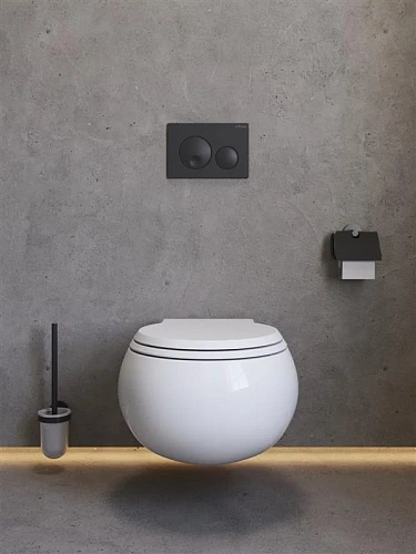 Унитаз подвесной CEZARES GRANDE CZR-308-TH-TOR/SC безободковый с сиденьем и смывом TORNADO Унитаз подвесной CEZARES GRANDE CZR-308-TH-TOR/SC безободковый с сиденьем и смывом TORNADO