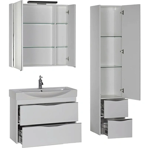 Комплект мебели Aquanet Франка 85 белый 00183190 Комплект мебели Aquanet Франка 85 белый 00183190